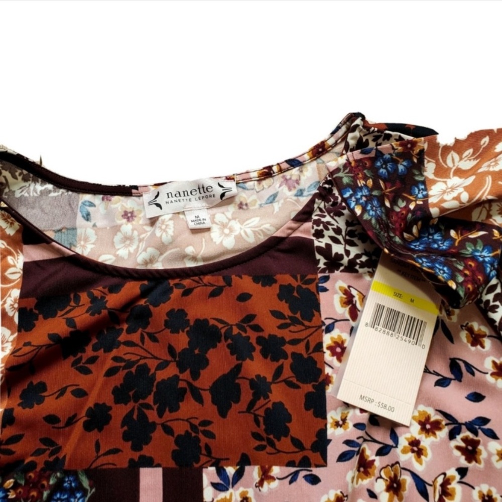 Nanette Lepore patchwork top - Picture 2 of 4